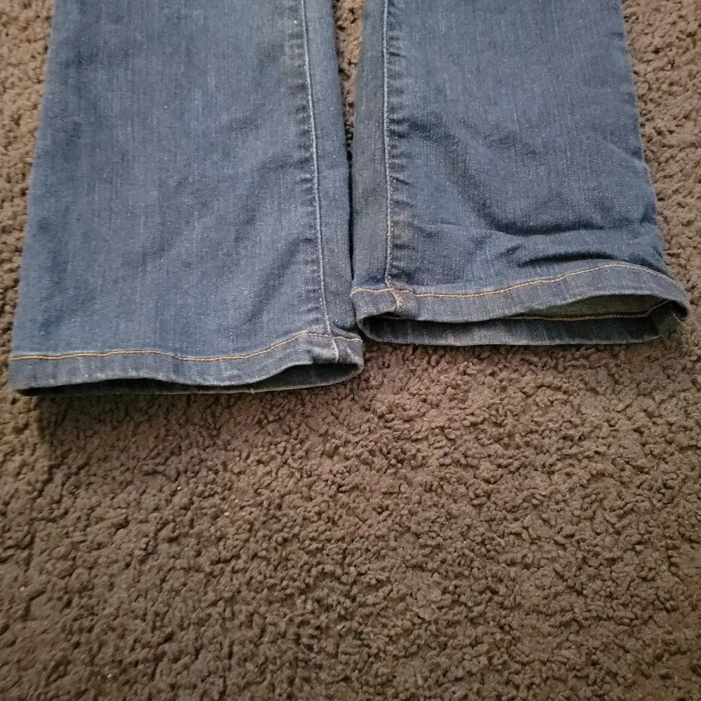 The Children's Place Girls Blue Pockets Mid Rise Denim Bootcut Jeans Size 8